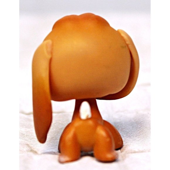 2004 Hasbro LPS Littlest Pet Shop #301 Orange and White Beagle Dog Purple Eyes - Picture 3 of 6
